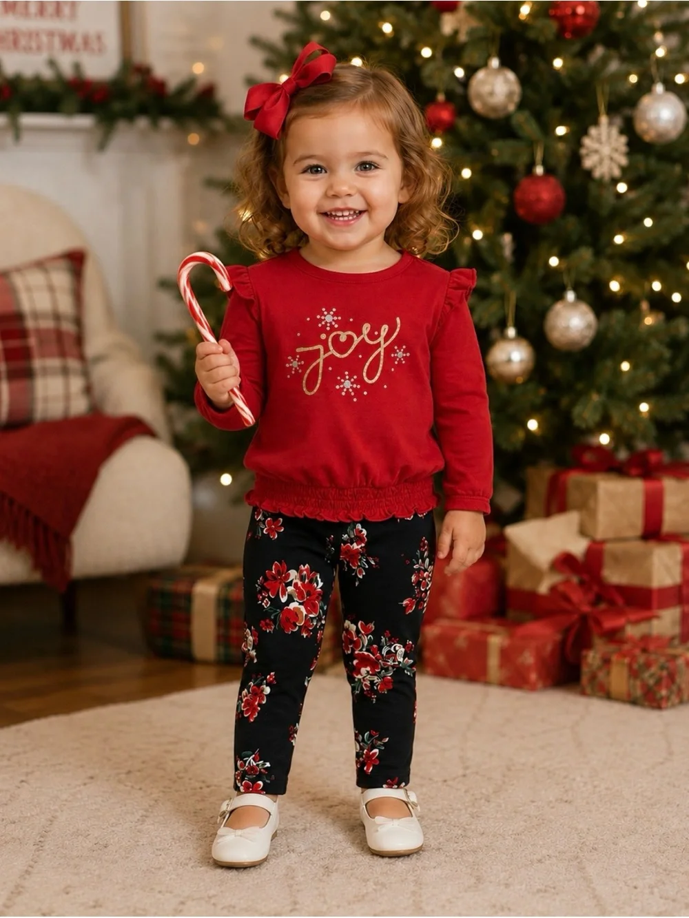 NWT Carter’s Girls Holiday Top and Leggings